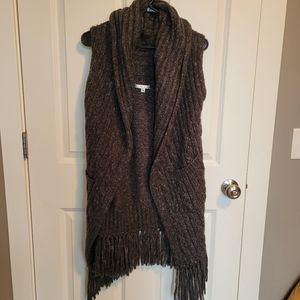 CAbi Charcoal Grey Sleeveless Swearer w